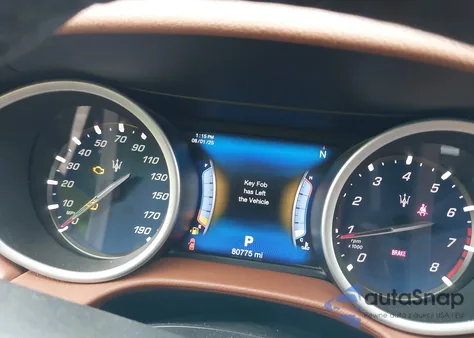 2017 Maserati Ghibli S из США, поврежденный, VIN ZAM57RSS2H1225297